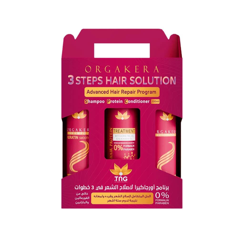 Orgakera Collection ( Protein-Shampoo-Conditioner ) 600 ml
