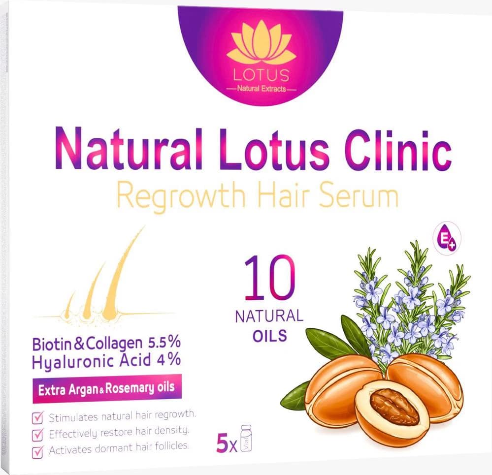 Natural Lotus Clinic Hair Serum with Argan oil 50 ml